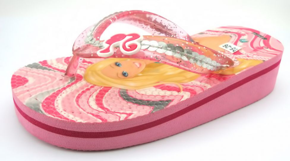 Ojotas con base alta barbie