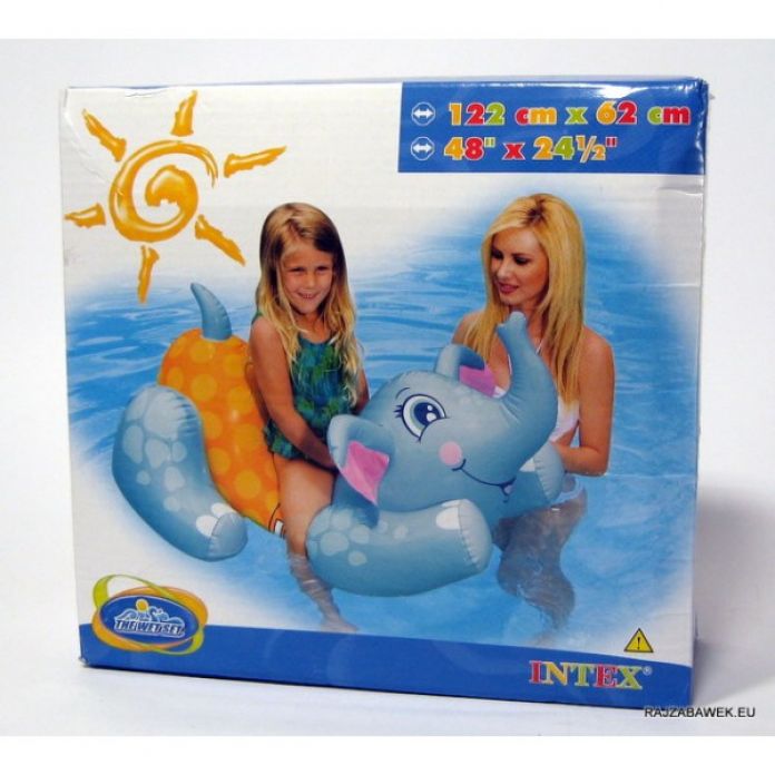 Elefante inflable Para Montar Con Manija Plastica 119 x 62 CM