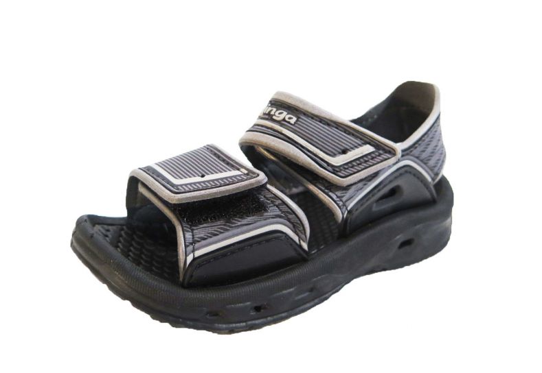 Sandalia de goma con doble velcro