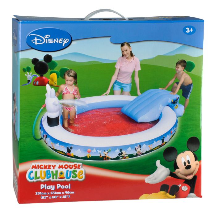 PILETA  CON TOBOGAN Y LANZA AGUA MICKEY CLUB HOUSE