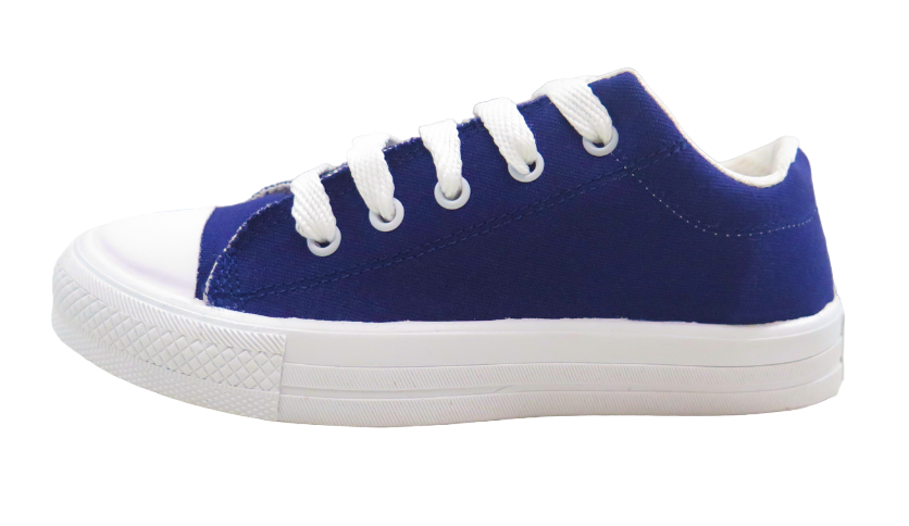 Zapatilla Lona Con Cordon Medio Basquet