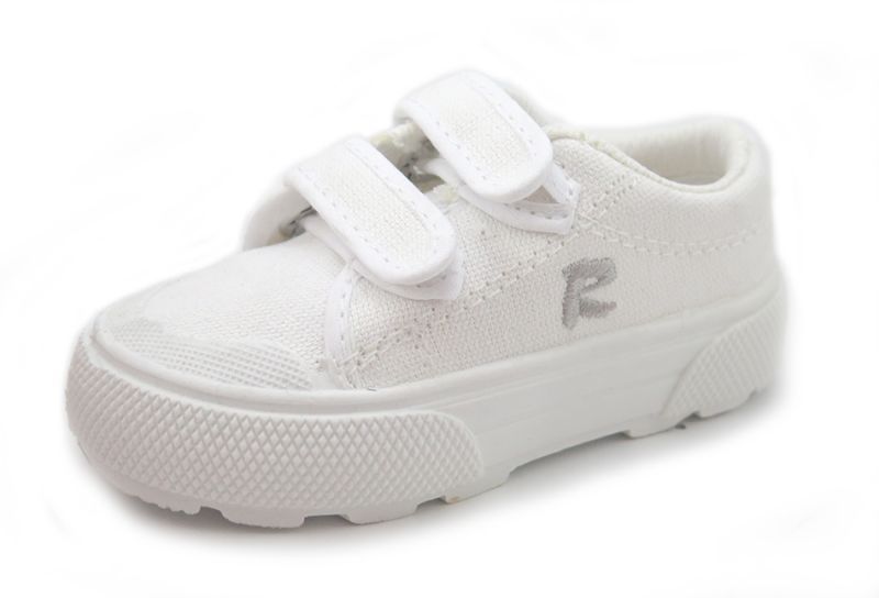 Zapatilla De Lona Con Velcro