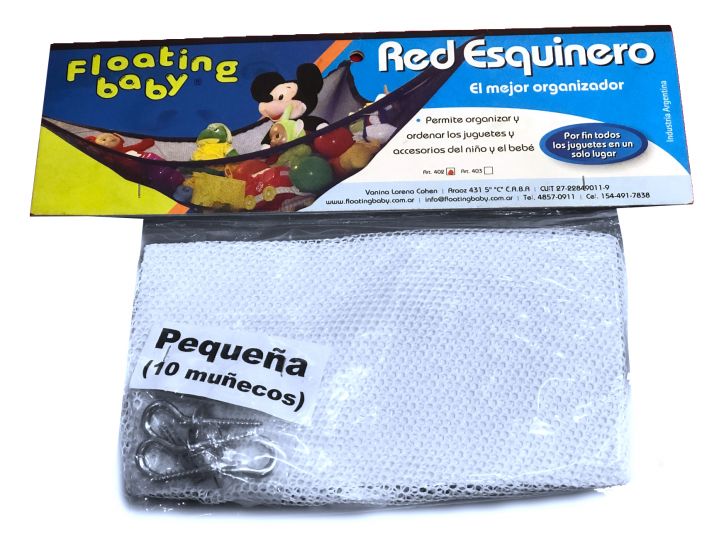 Red Para Juguetes - Habitacion o Baño - Chica (10 muñecos)