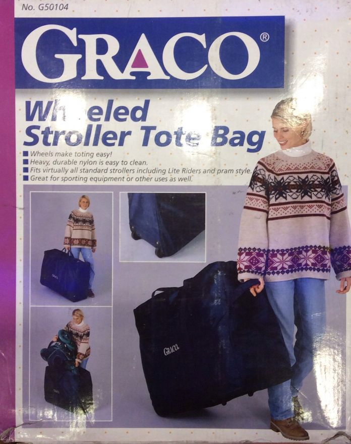 Bolso porta cochecitos con ruedas universal