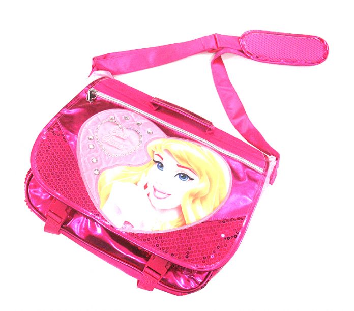 Morral Portafolio Bolso Princesas Mochila con lentejuelas