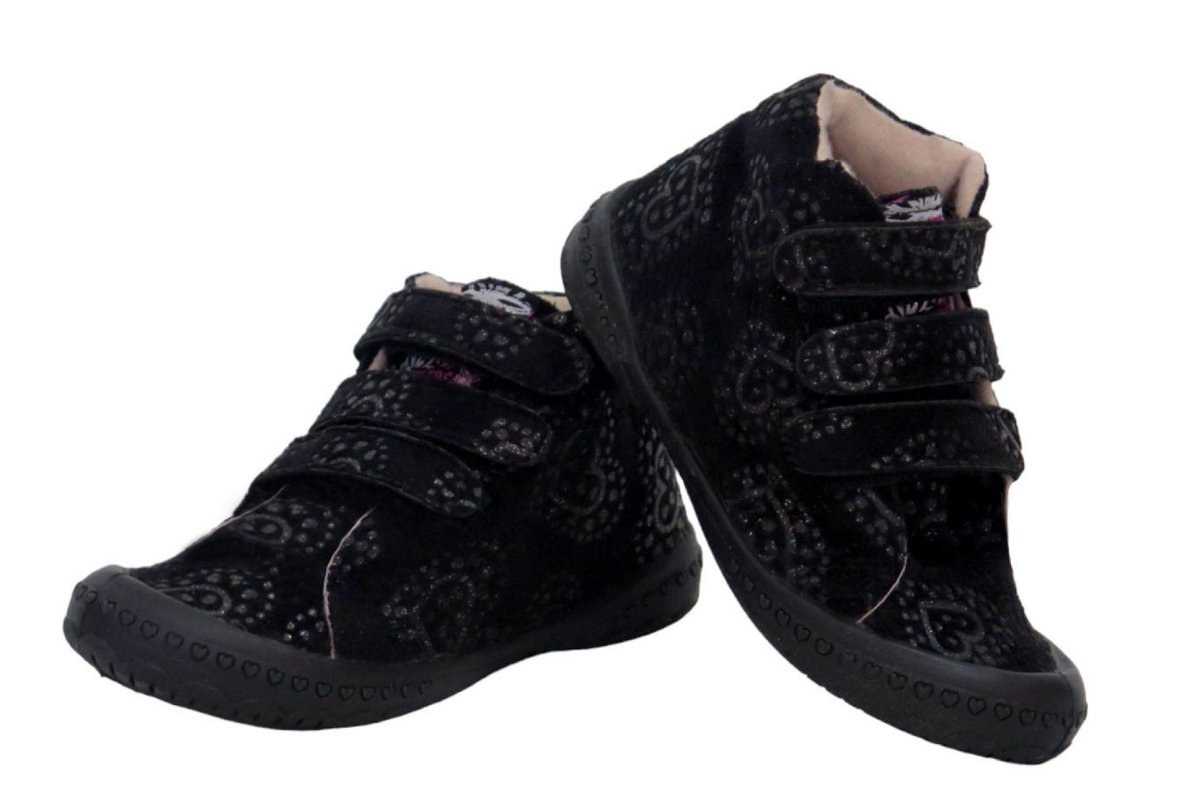 Bota 3 Velcro Basket Gamuza Brillo