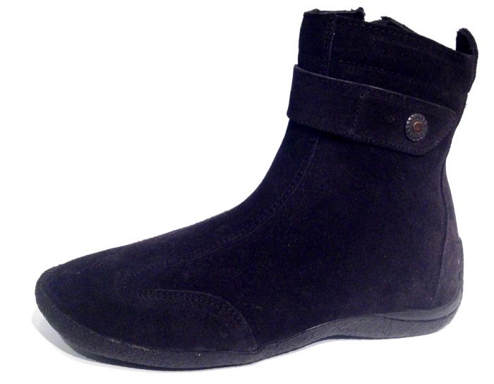 Bota Alta Gamuza Media Caña con cierre