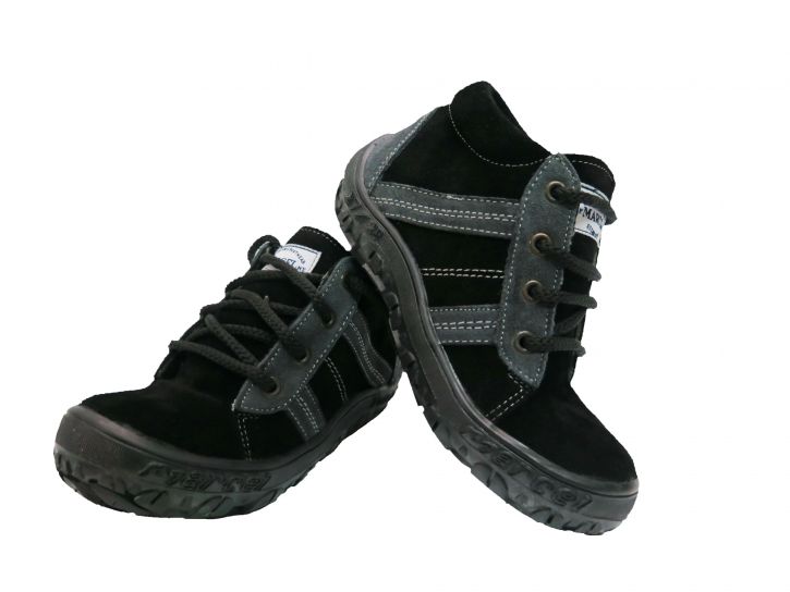 Zapatilla Media Bota  de Gamuza con Cordon Varon Ruta