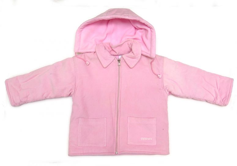 Campera Childrens Polar de un lado Corderoy del otro Reversible - Capucha Desmontable
