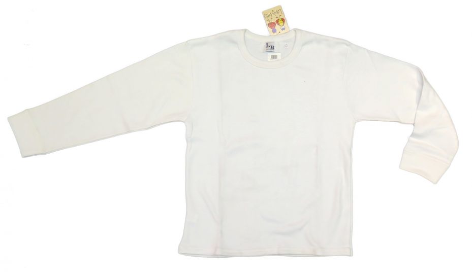 Camiseta Lisa Cuello Redondo Manga Larga