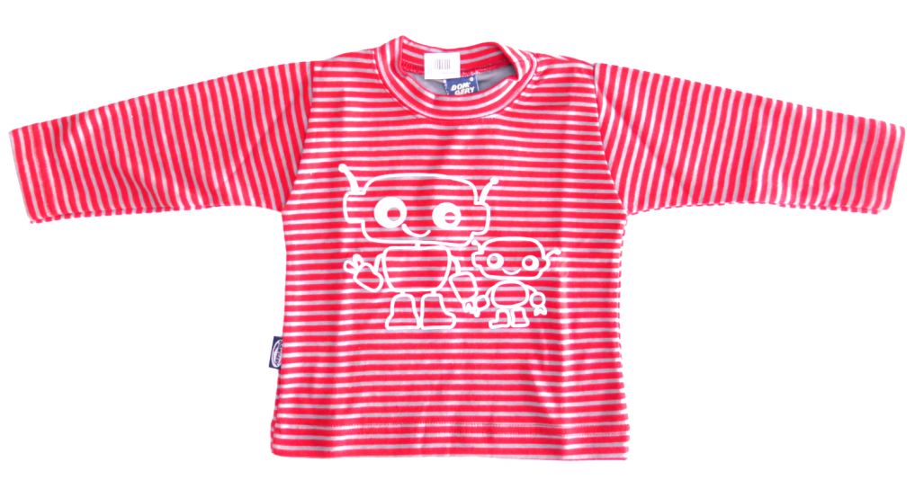 Remera Manga Larga Bebe Rayada