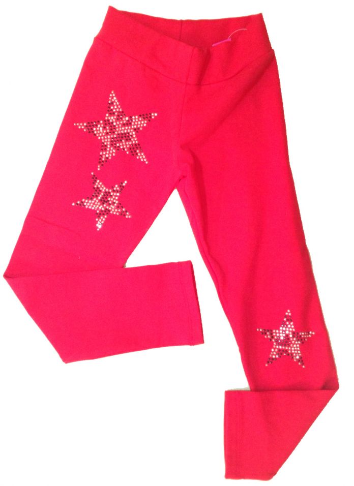 Calza de algodon con strass