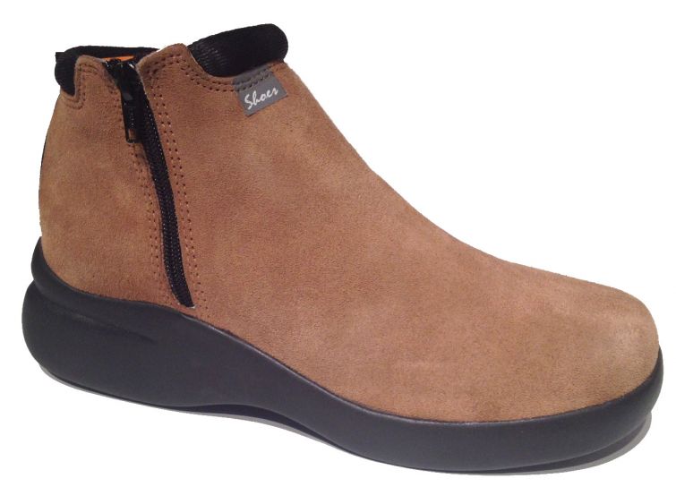 Bota Gamuza Shoes con 2 cierres