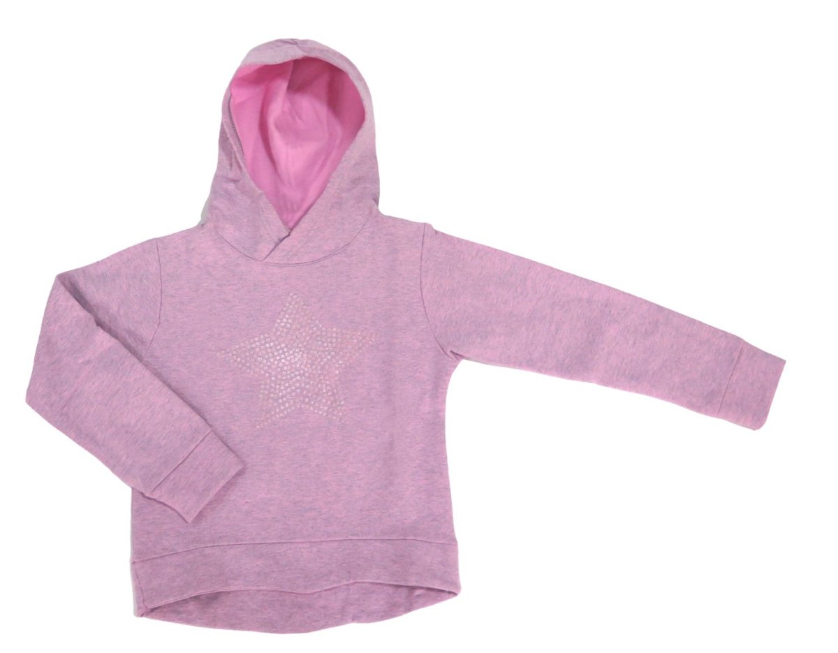 Buzo Frizado Estampado Estrella con Capucha