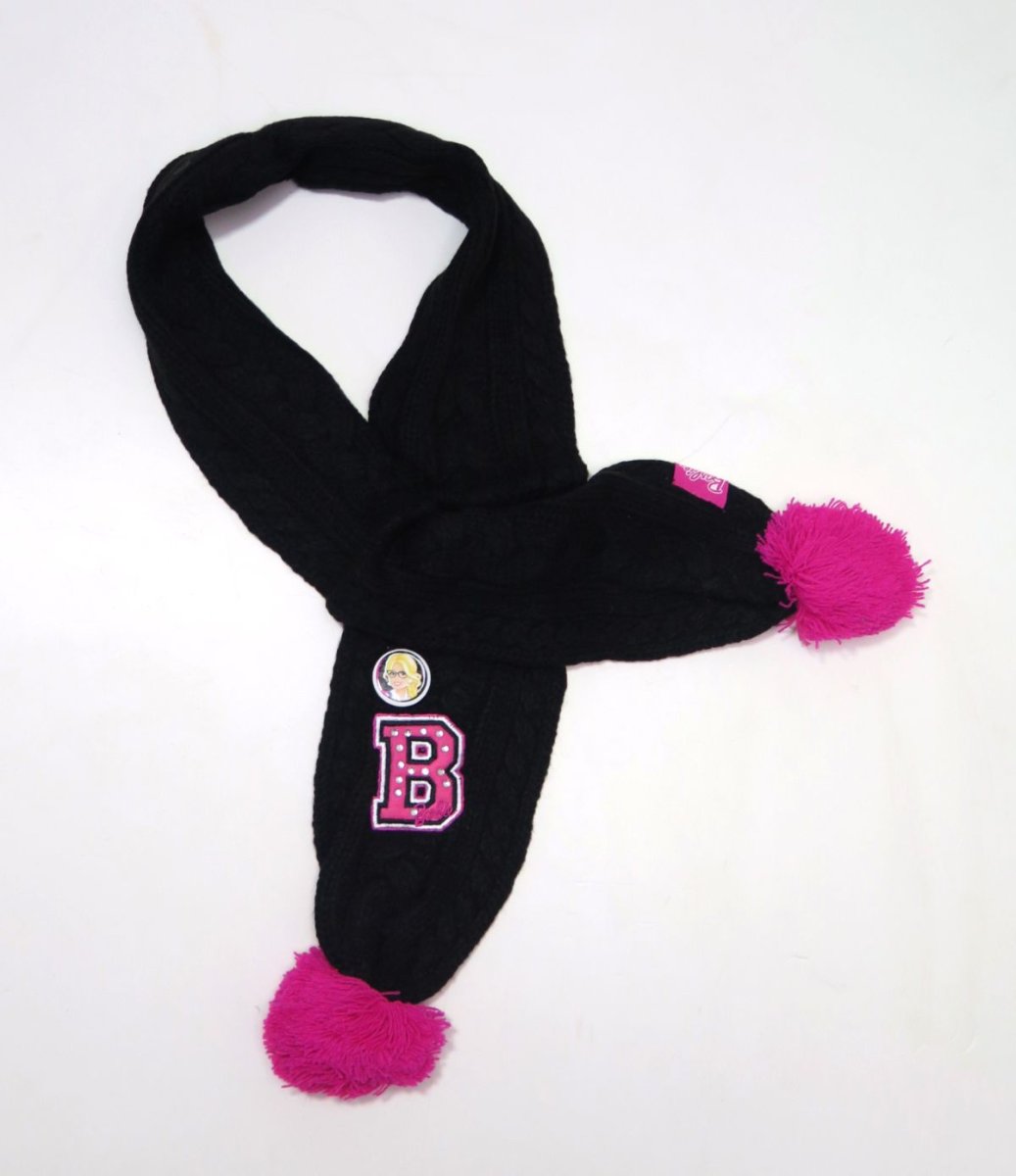 Bufanda Tejida con Pompones