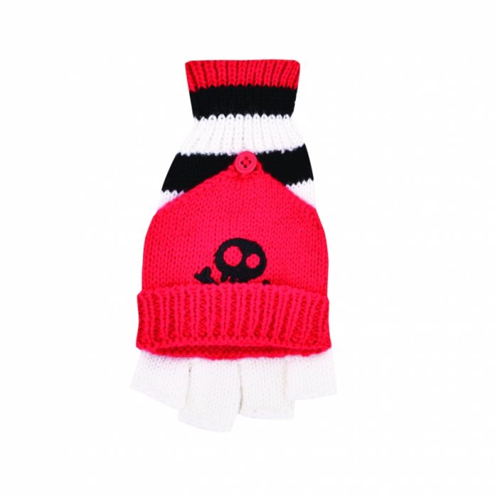 Guante Tejido Con Manopla Aplique Y Bordado  Jake y Los Piratas