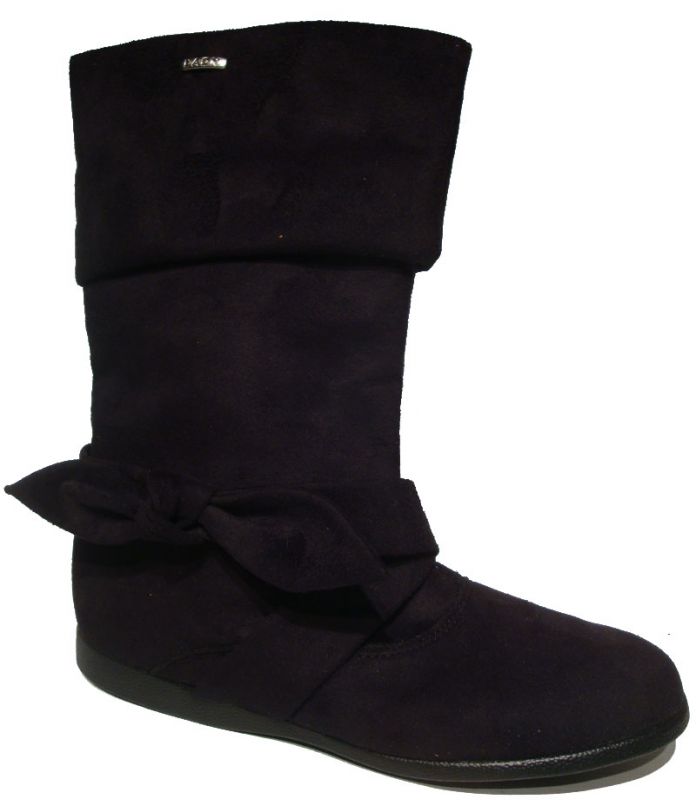 Bota Gamuza con Lazo Moño Lady