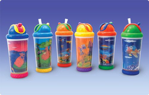 Vaso - FLIP IT - Mágico Térmico con Sorbete Antiderrames con Dibujos 3D - 330ml