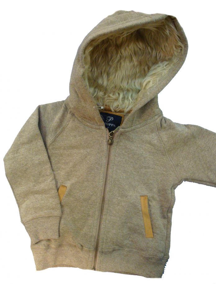 Campera de Frisa Con Capucha Con Piel Agustin