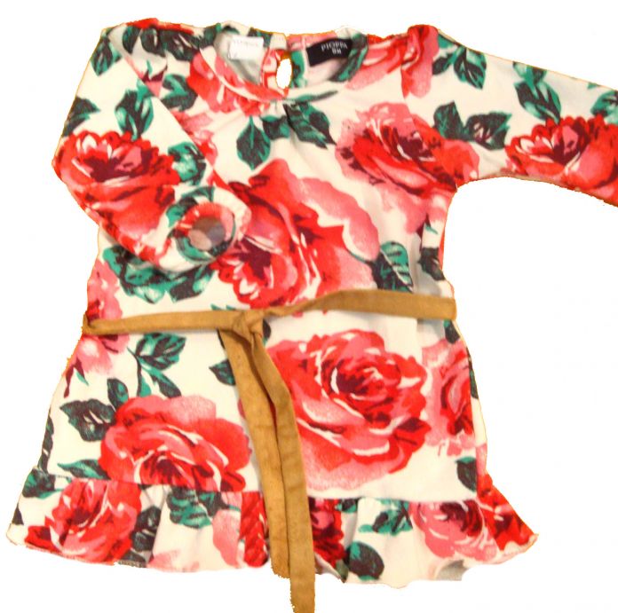 Vestido Floreado V-Isadora Rosa Bebe