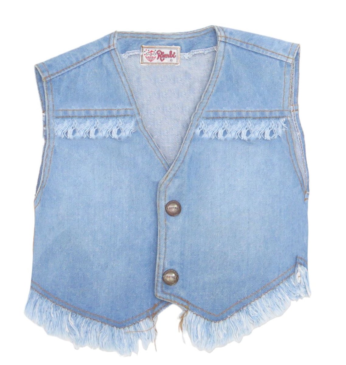 Chaleco Jean con flequillo