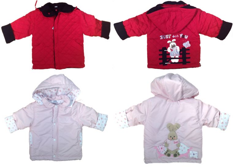 Campera de Microfibra Bordada con Aplique de Conejito en Espalda