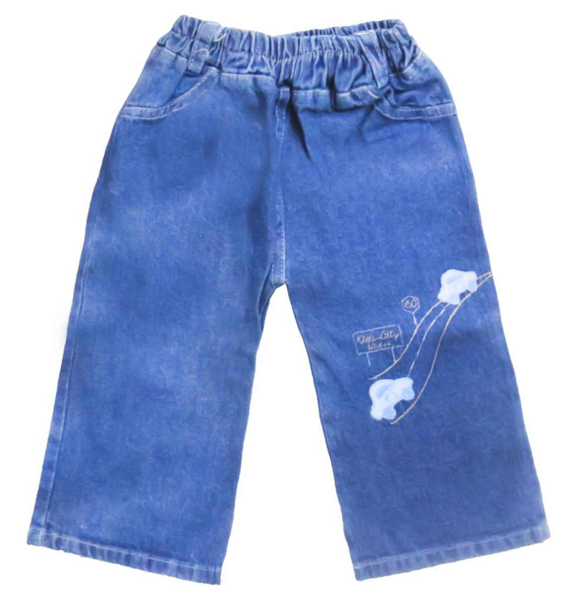 Pantalon jean varon con bordado
