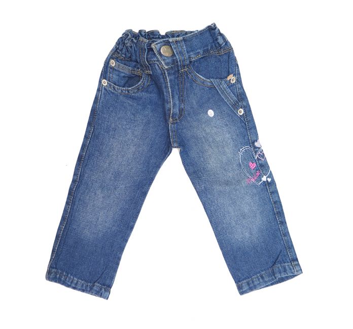 Pantalon de Jean Mariposa y Flores Estampadas