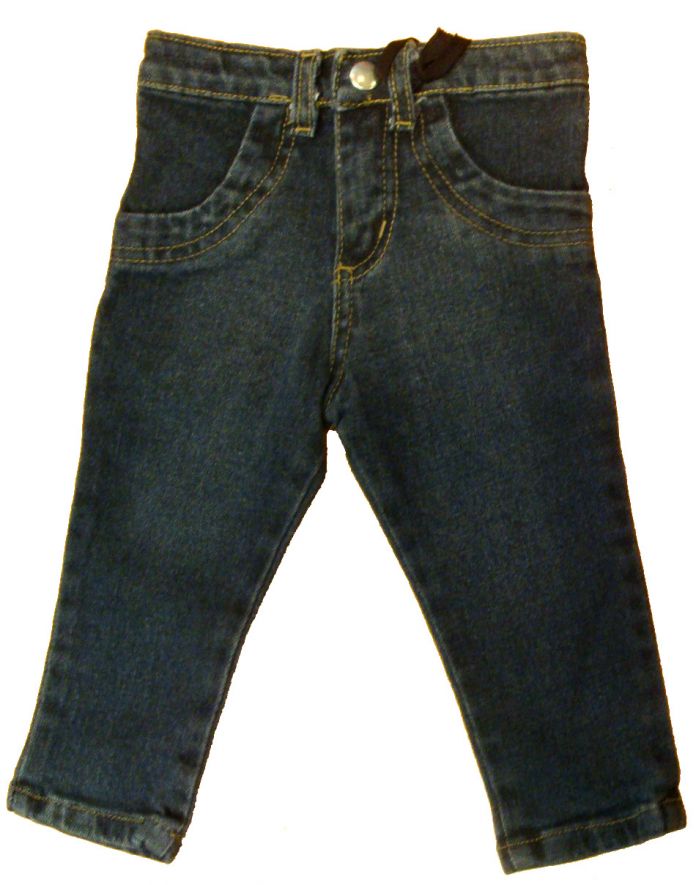 Pantalón de Jean Clásico Bolsillo trasero Moño