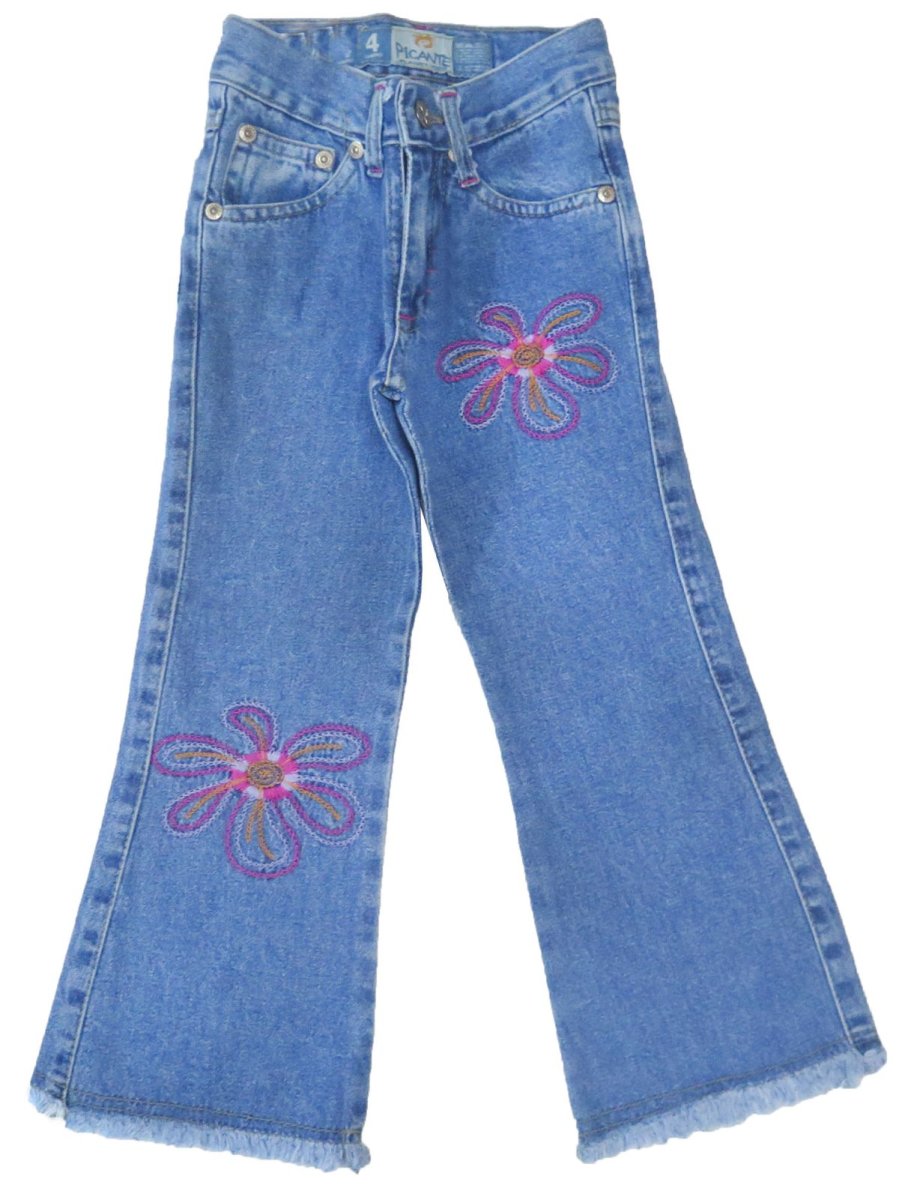 Pantalon de Jean Flores en Piernas