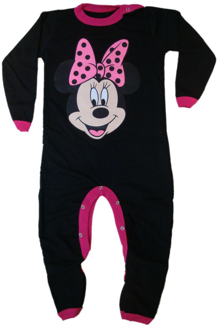 Dormilon Algodon tipo enterito con pie reversible personaje Minnie