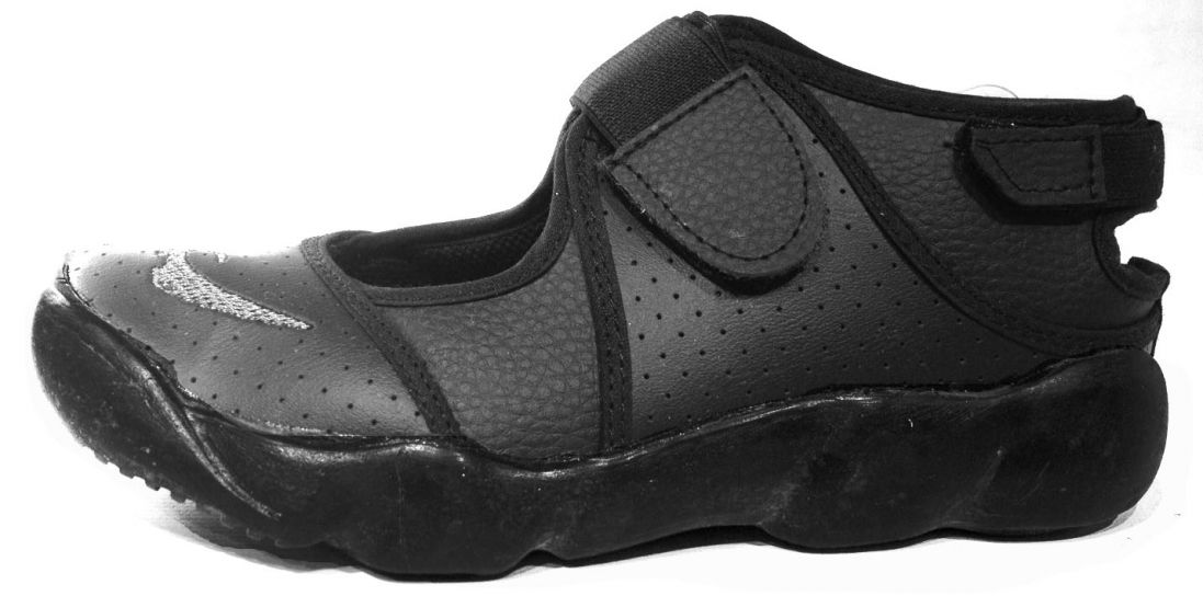 Zapatilla Dedo Partido Lisa Cuerina Velcro