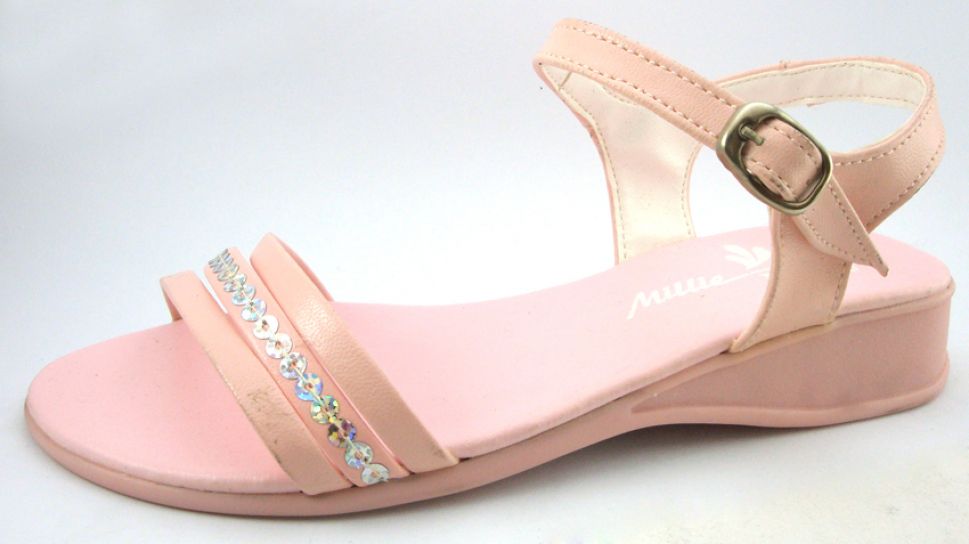 Sandalia con Hebilla con Lentejuelas