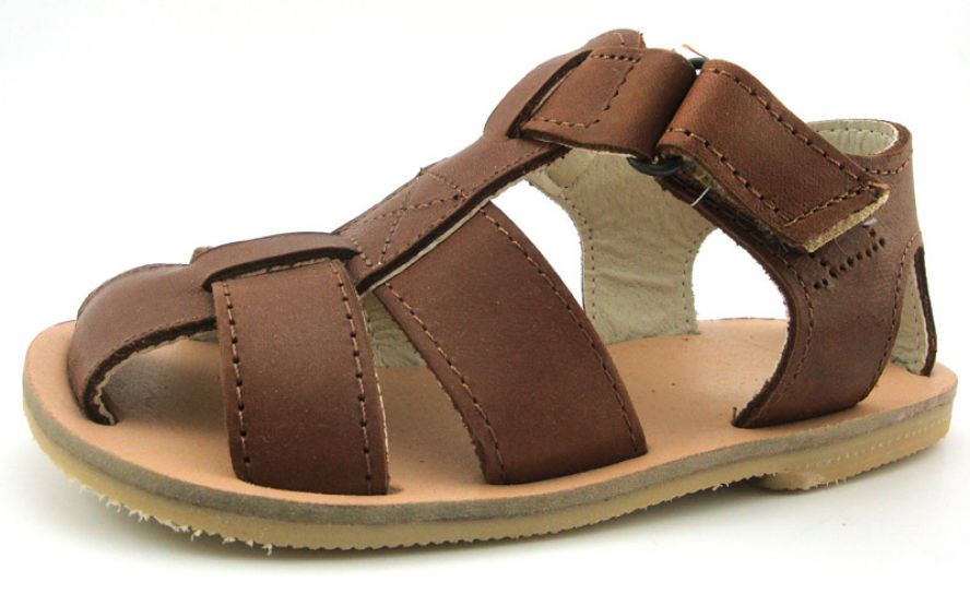 Sandalia Franciscana Clasica Cuero Velcro