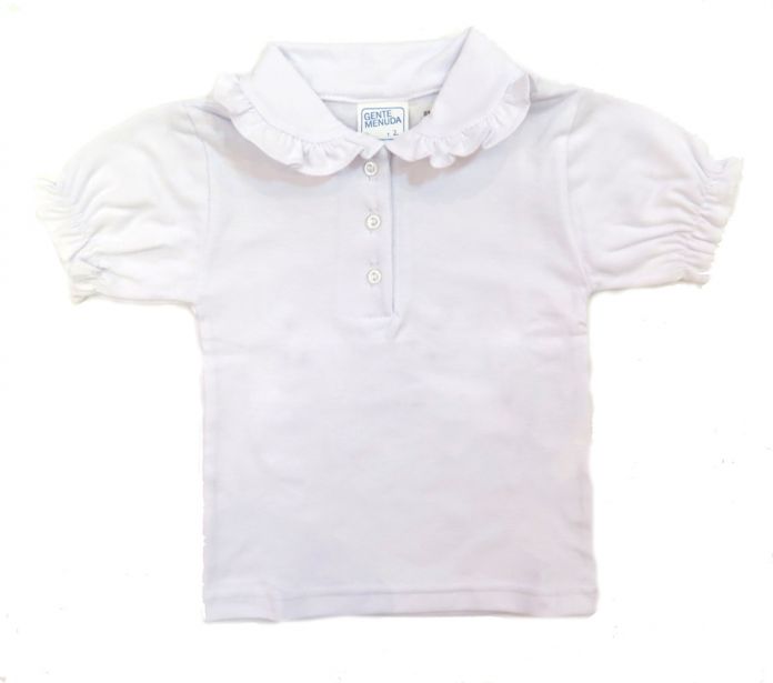 Blusa Chomba Manga Corta Cuello Baby Con Volado