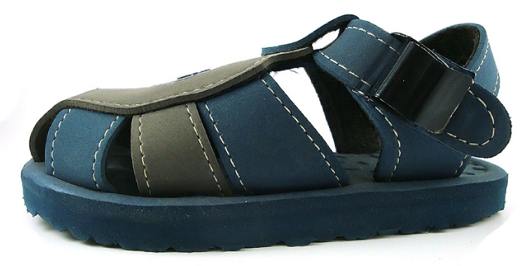 Sandalia todo Goma con Hebilla Metalica