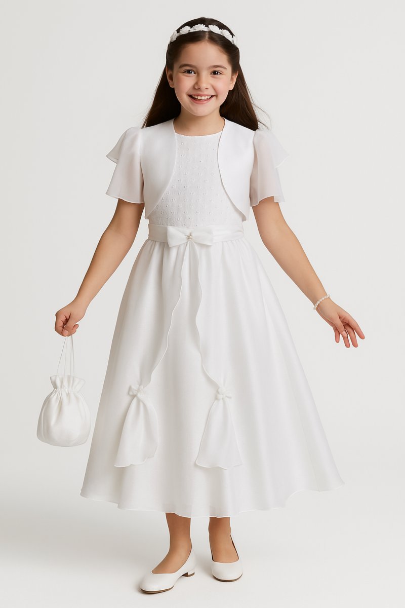 Vestido comunion con broderie