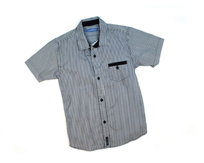 Camisa Manga Corta Estampado Rayado