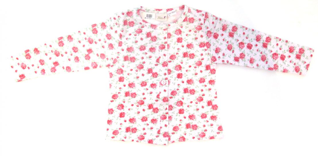 saquito algodon con flores