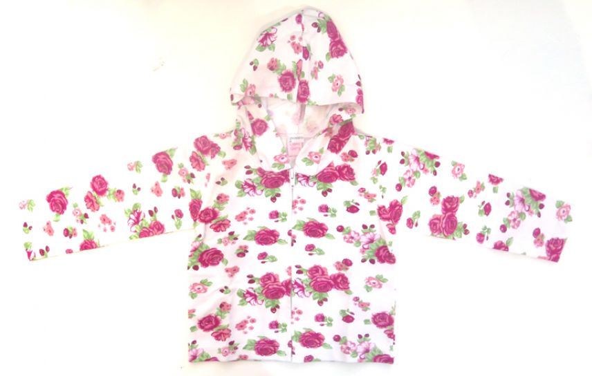 campera algodón con flores
