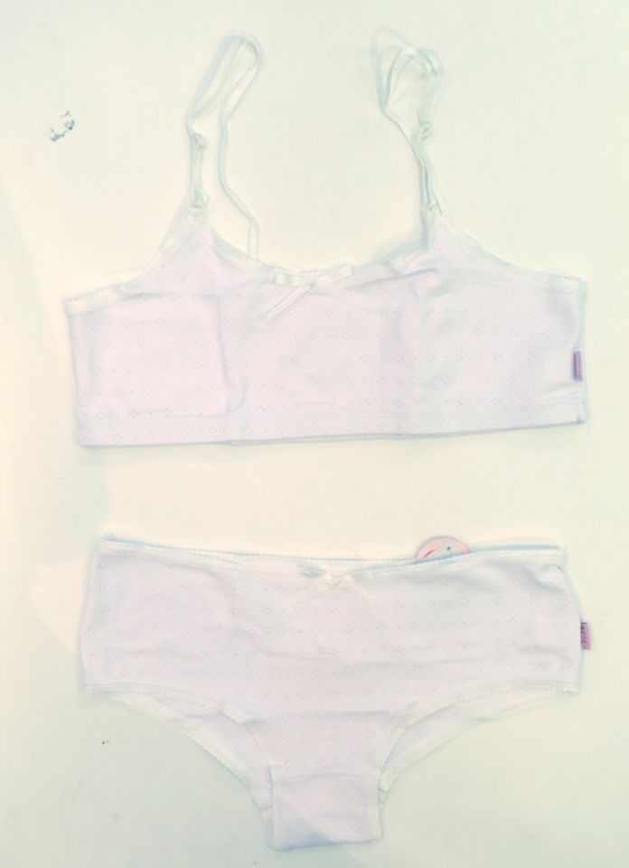 Conjunto Bombacha Y Corpiño Liso Desagujado