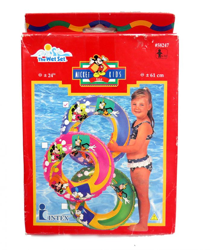 Salvavidas Mickey Redondo Clasico  Estampado - 61 Cm.