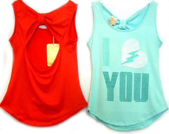 Remera Musculosa Estampada Con Brillo