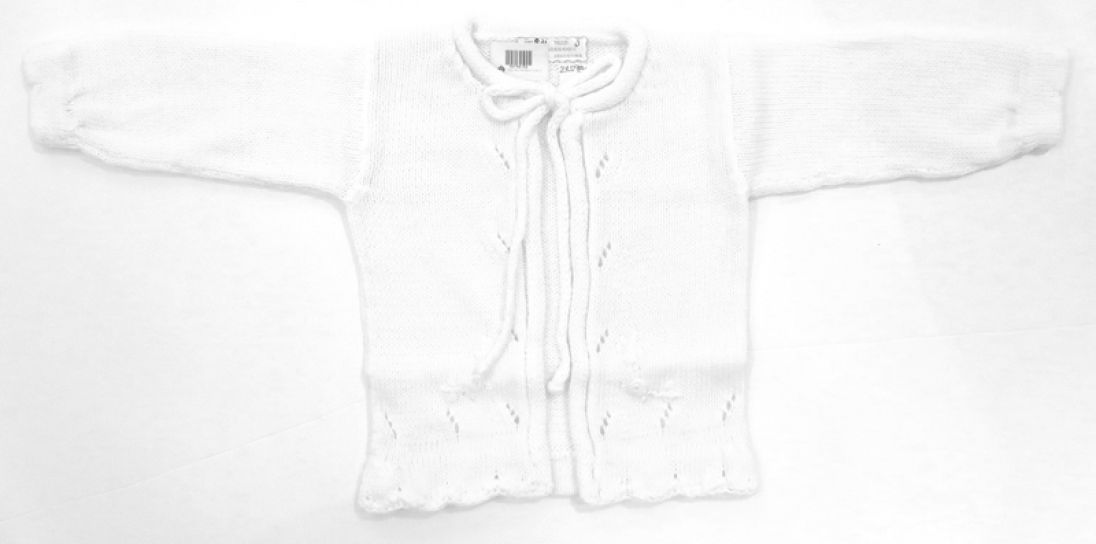 Saco de hilo de nena con bordado de flores