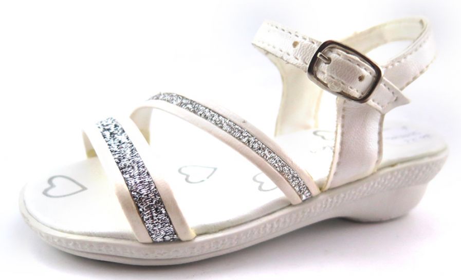 Sandalias con Glitter en Tiras - Con Hebilla