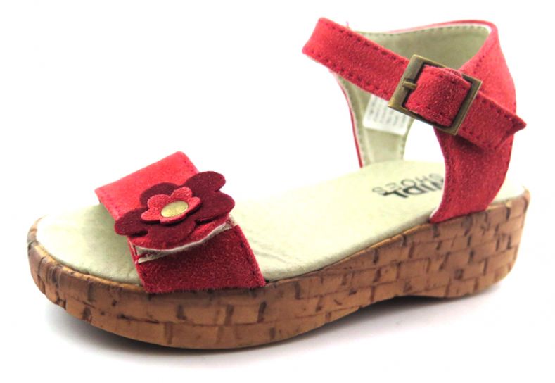 Sandalia Plataforma con Aplique de Flor