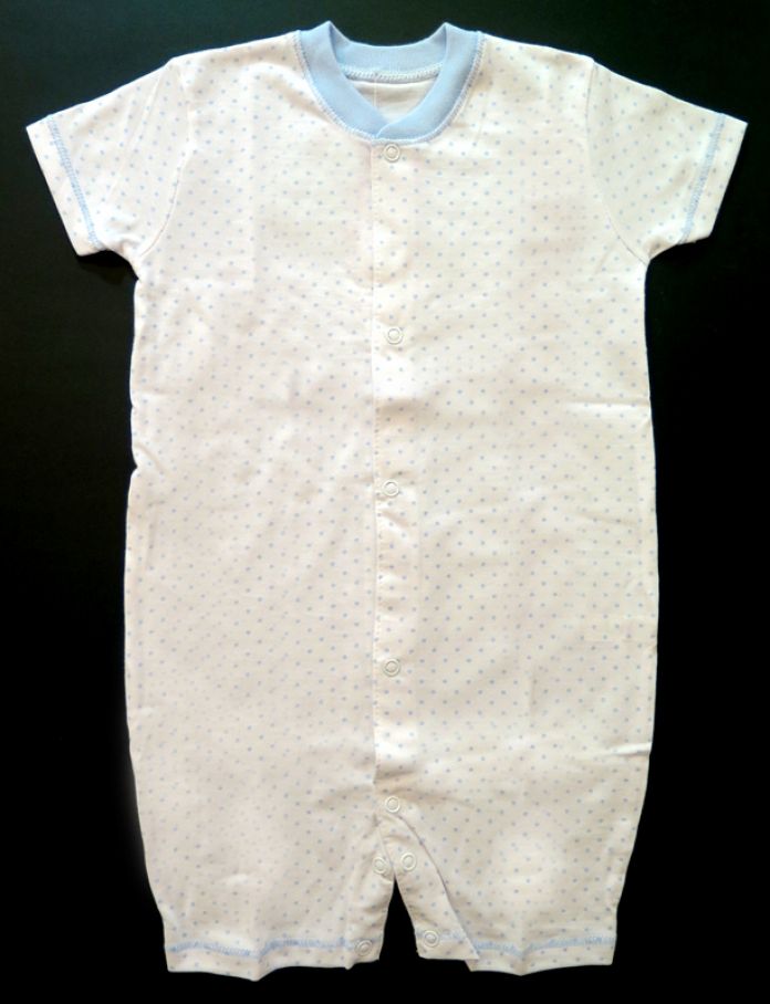 Enterito de bebe estampado manga corta y pierna corta