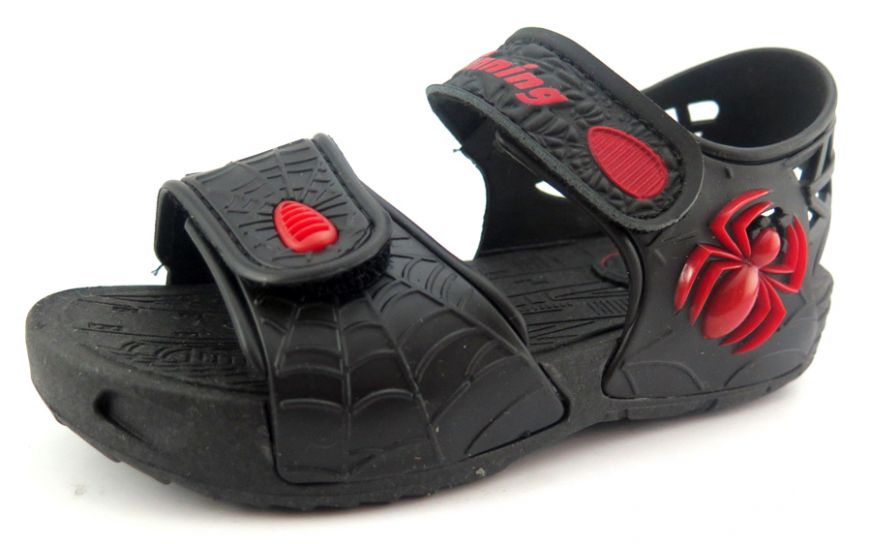 Sandalias Todo Goma 2 Velcros - Spider Man Hombre Araña