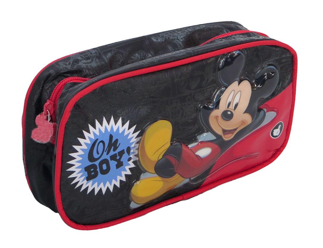 Cartuchera Mickey 1 Cierre - Mickey Vinilico en relieve