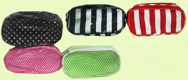 Cartuchera de Tela 3 Cierres Tipo portacosmeticos - Augraf Portautiles